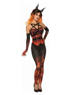 Sexy Feuerteufel Korsett -Halloween Make up Verkäufe sexy feuerteufel korsett sexy flammenteufel korsett sexy fire devil corset 38977 03