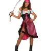 Sexy Piratin Kostüm Pink -Halloween Make up Verkäufe sexy piratin kostuem pink aufreizendes seeruberbraut outfit fuer ladies 25472