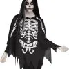 Skelett Poncho 2 Skelett Poncho -Halloween Make up Verkäufe skelett poncho kostuem ueberwurf fuer halloween skeleton poncho 31095