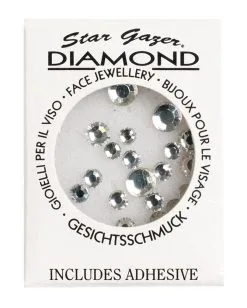 Stargazer Face Diamonds Silber