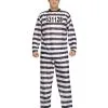 Sträfling Kostüm Jailbird -Halloween Make up Verkäufe straeflings kostuem haeftlings kostuem gefangenen kostuem jail bird costume gestreiftes gefangenen kostuem 12258
