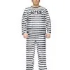 Sträfling Kostüm Jailbird XL -Halloween Make up Verkäufe straeflingskostuem haeftlingskostuem gefangenen kostuem jailbird costuem halloween costumes bild1
