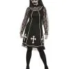 Teuflische Nonne Mary Damen Kostüm -Halloween Make up Verkäufe teuflische nonne mary damen kostuem sister mary evil woman costume ordensschwester halloween verkleidung 54003 2