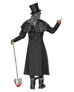 Totengräber Kostüm Mantel Mit Kragen Für Herren -Halloween Make up Verkäufe totengraeber kostem grave keeper costuem halloween maennerkostuem 38121 04