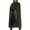 Umhang Im Wildleder-Look Schwarz -Halloween Make up Verkäufe umhang im wildleder look schwarz mittelalter verkleidung fuer liverollenspiele 25091 2