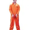 US Gefangener Kostüm -Halloween Make up Verkäufe us gefangener kostuem orange us straefling verkleidung jailhouse costume prisoner costume 10246