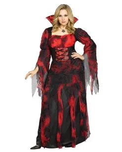 Vampir Gräfin Kostüm -Halloween Make up Verkäufe vampir damenkostuem vampirbraut verkleidung fuer frauen blutsauger kostuemkleid fuer halloween 28324 3