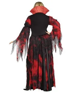 Vampir Gräfin Kostüm -Halloween Make up Verkäufe vampir damenkostuem vampirbraut verkleidung fuer frauen blutsauger kostuemkleid fuer halloween 28324 4
