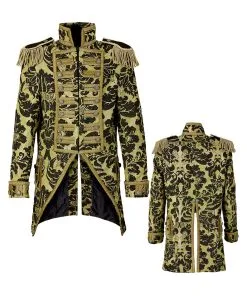 Venezianischer Militärfrack Gold-schwarz -Halloween Make up Verkäufe venezianischer militaerfrack schwarz gold herrenfrack uniformkostuem bild4 27472