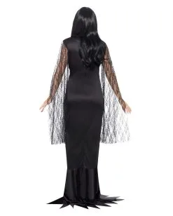 Verführerisches Morticia Kleid -Halloween Make up Verkäufe verfuehrerisches morticia kleid elegantes hexen kostuem halloween abendkleid 24552 3