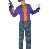 Verrückter Joker Herrenkostüm -Halloween Make up Verkäufe verrueckter joker herrenkostuem harlekin verkleidung comic kostuem irrer boesewicht halloween 24706