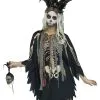 Voodoo Skelett Kostüm-Poncho -Halloween Make up Verkäufe voodoo kostuem poncho kostuem ueberwurf fuer halloween voodoo poncho 31102