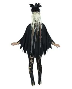 Voodoo Skelett Kostüm-Poncho -Halloween Make up Verkäufe voodoo kostuem poncho kostuem ueberwurf fuer halloween voodoo poncho 31102 3