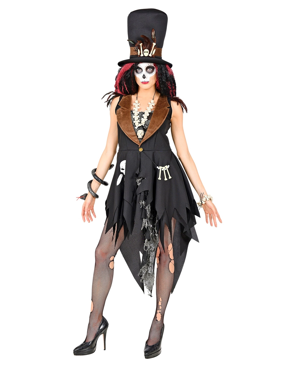 Voodoo Priesterin Kostüm 4 Voodoo Priesterin Kostüm – Bild 2