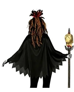 Voodoo Priesterin Poncho -Halloween Make up Verkäufe voodoo priesterin poncho voodoo priestess poncho halloween kostuem voodoo kostuem 52054 03