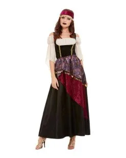 Wahrsagerin Damenkostüm Deluxe -Halloween Make up Verkäufe wahrsagerin deluxe damenkostuem soothsayer carnival costume for women 37273 2