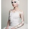 Body Art Tattoo Weiße Federn -Halloween Make up Verkäufe weisse federn body art xotic eyes white swan feder tattoo klebetattoo 18755 2