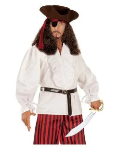 Weißes Rüschenhemd Mit Knöpfen -Halloween Make up Verkäufe weisses rueschenhemd mit knoepfen karnevalshemd piratenhemd seeraeuberhemd 25592 4