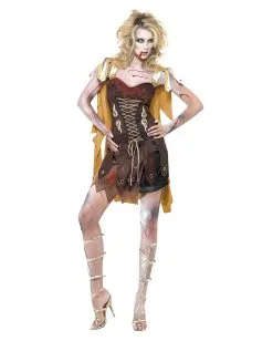 Zombie Gladiator Damen Kostüm 7 Zombie Gladiator Damen Kostüm -Halloween Make up Verkäufe zombie gladiator damen kostuem roemische zombie verkleidung halloween zombie walk costume 21045 2