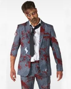 Zombie Grey Anzug - Suitmeister 8 Zombie Grey Anzug - Suitmeister -Halloween Make up Verkäufe zombie grey suitmeister anzug von opposuites zombie kostuem anzug zombie verkleidungsanzug oppsuites anzug 54370 4
