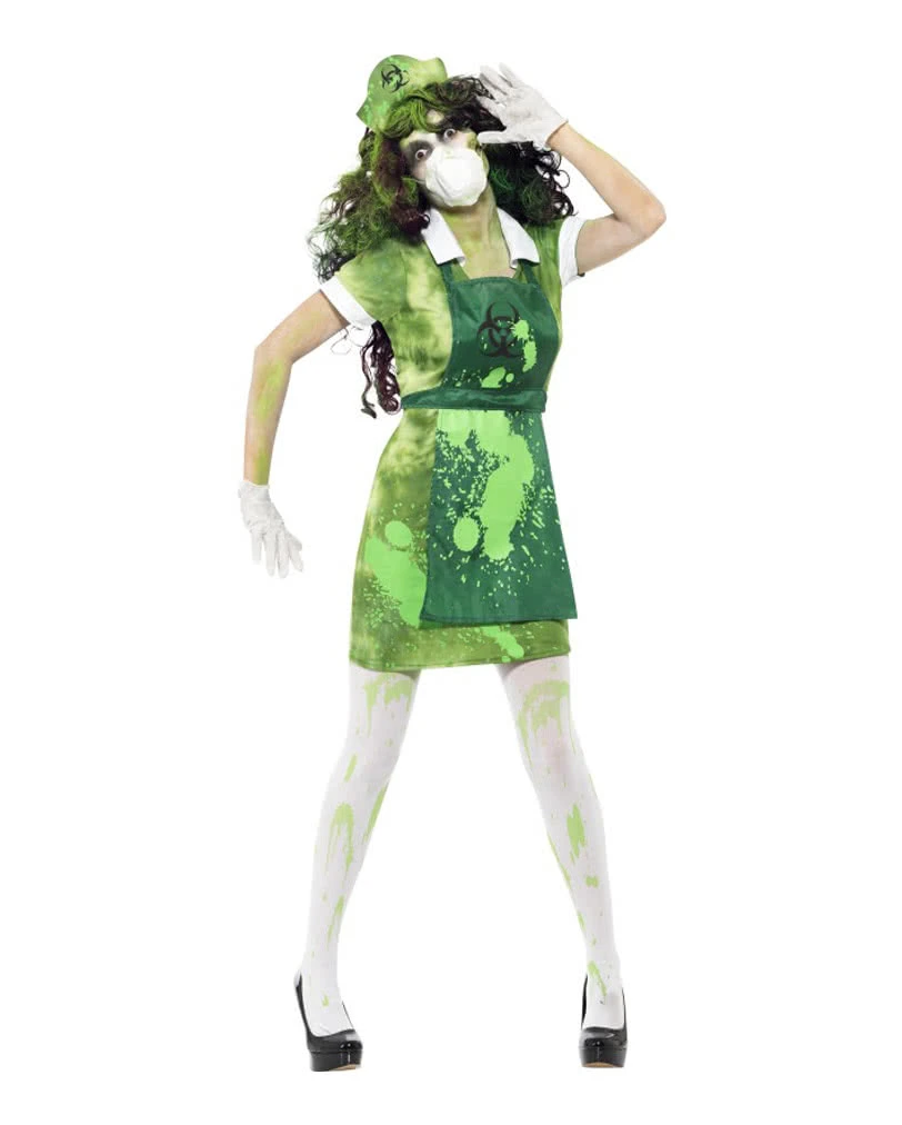 Zombie Laborschwester Kostüm 3 Zombie Laborschwester Kostüm